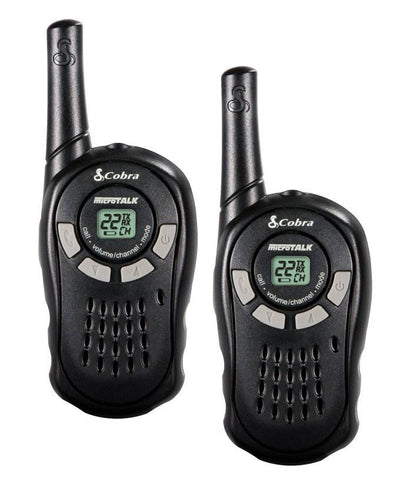 4 PAIR COBRA CX110 16 Mile Range 22 Channel FRS/GMRS Walkie Talkie 2-Way Radios