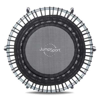 JumpSport 350 Indoor 39" Home Gym Fitness Trampoline with PlyoFit Adapter, Black