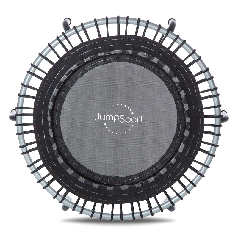 JumpSport 350 Indoor 39" Home Gym Fitness Trampoline with PlyoFit Adapter, Black