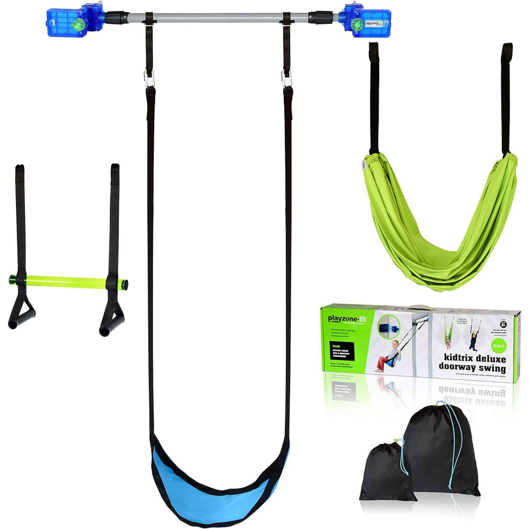 Playzone Kidtrix Doorway Deluxe Swing Kit w/Adjustable Attachment (Open Box) - VMInnovations