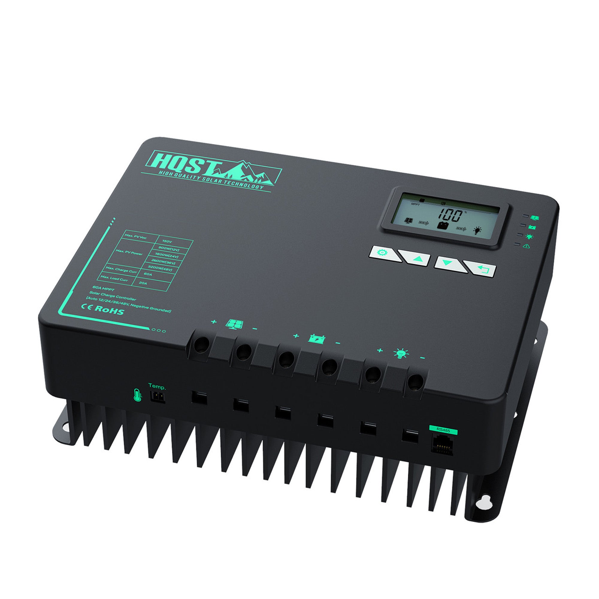HQST Solar Charge Controller with Low Temp Protection, and Parallel Charging - VMInnovations