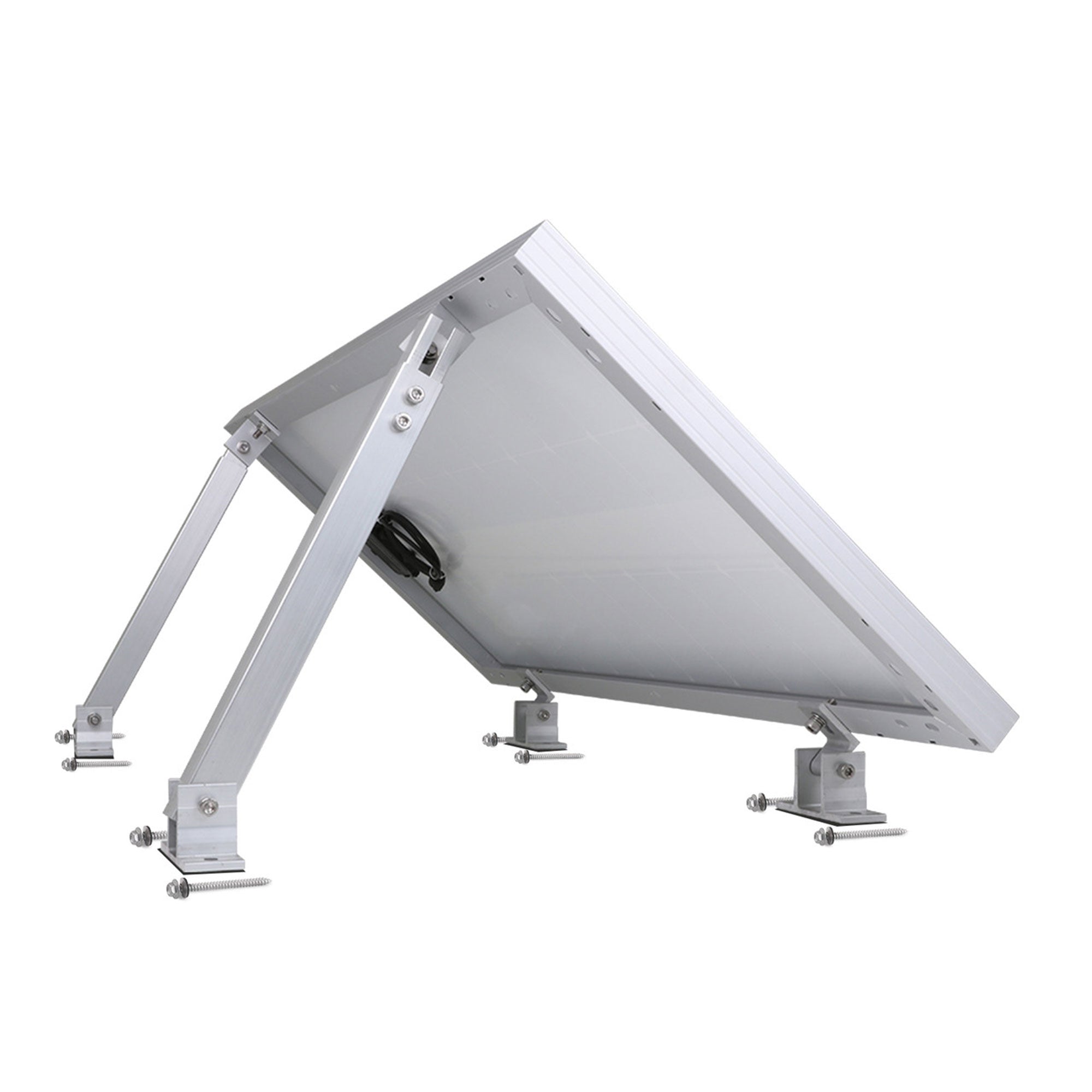 HQST Adjustable Solar Panel Tilt Mounting Brackets, 30” for 200W Panels, White - VMInnovations