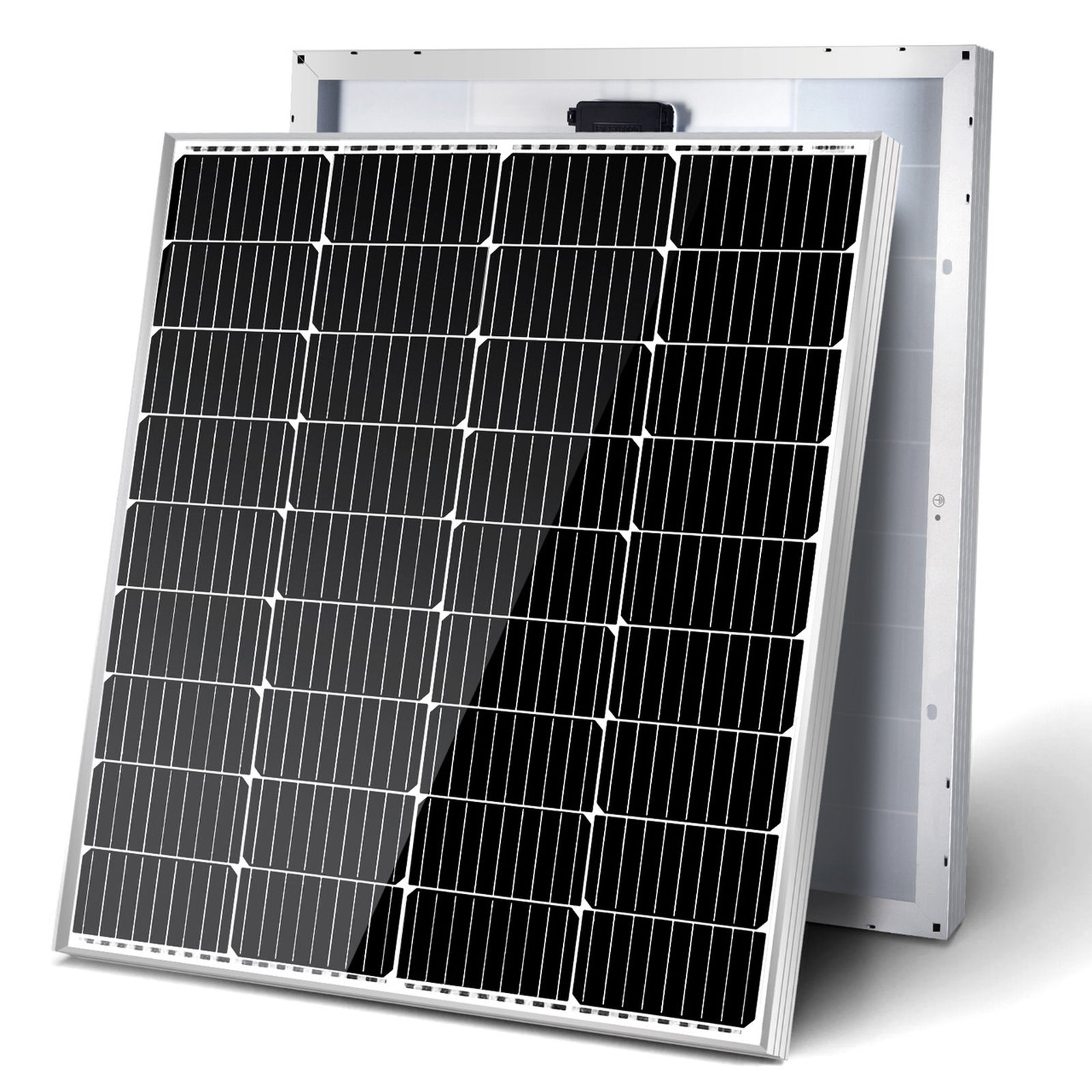 HQST Monocrystalline Solar Panel for RVs, Motorhomes, & Boats, 100W, 12V, 9BB - VMInnovations