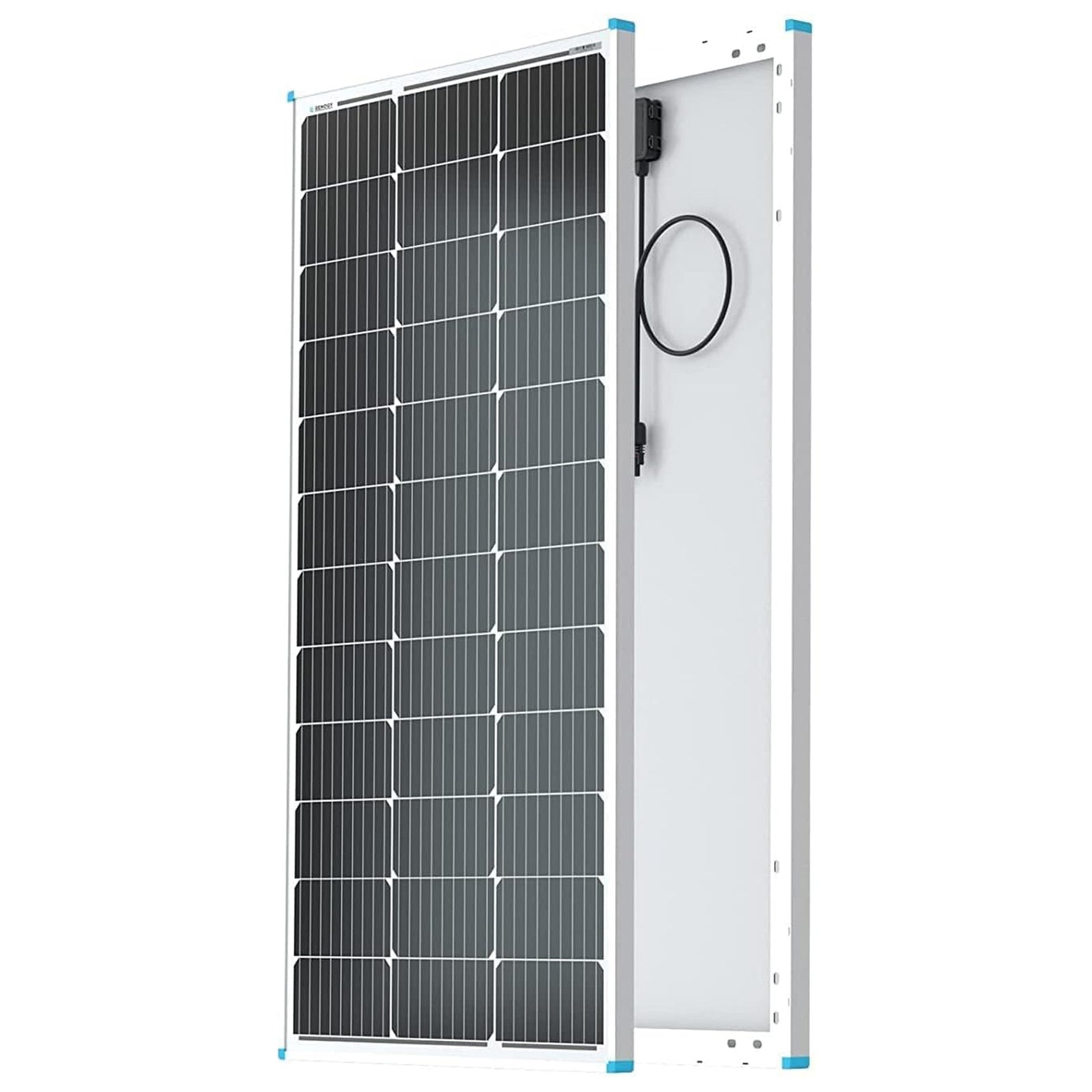 Renogy Monocrystalline Single Solar Panel for RVs, Motorhomes, & Boats, 100W - VMInnovations