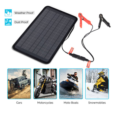 Renogy Solar Trickle Charger Portable Battery Maintainer with Lighter Plug, 5W - VMInnovations