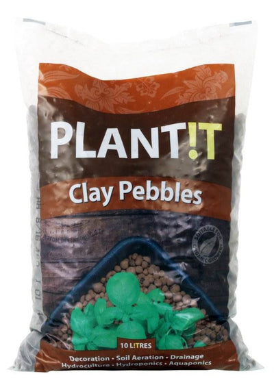 4 HYDROFARM PLANT!T GMC10L 10L Stable pH Soil Aeration Clay Pebble Bags - 8-16mm