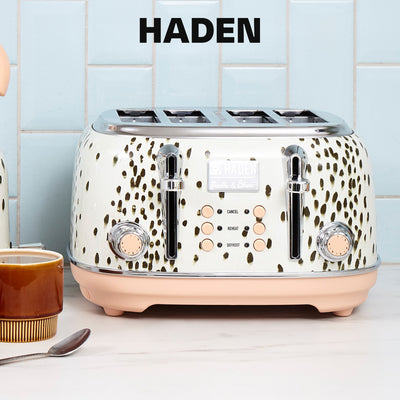 Haden Margate Poodle & Blonde Stainless Steel 4 Slice Toaster w/Wide Slots(Used)