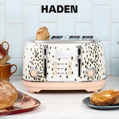 Haden Margate Poodle & Blonde Stainless Steel 4 Slice Toaster w/Wide Slots(Used)