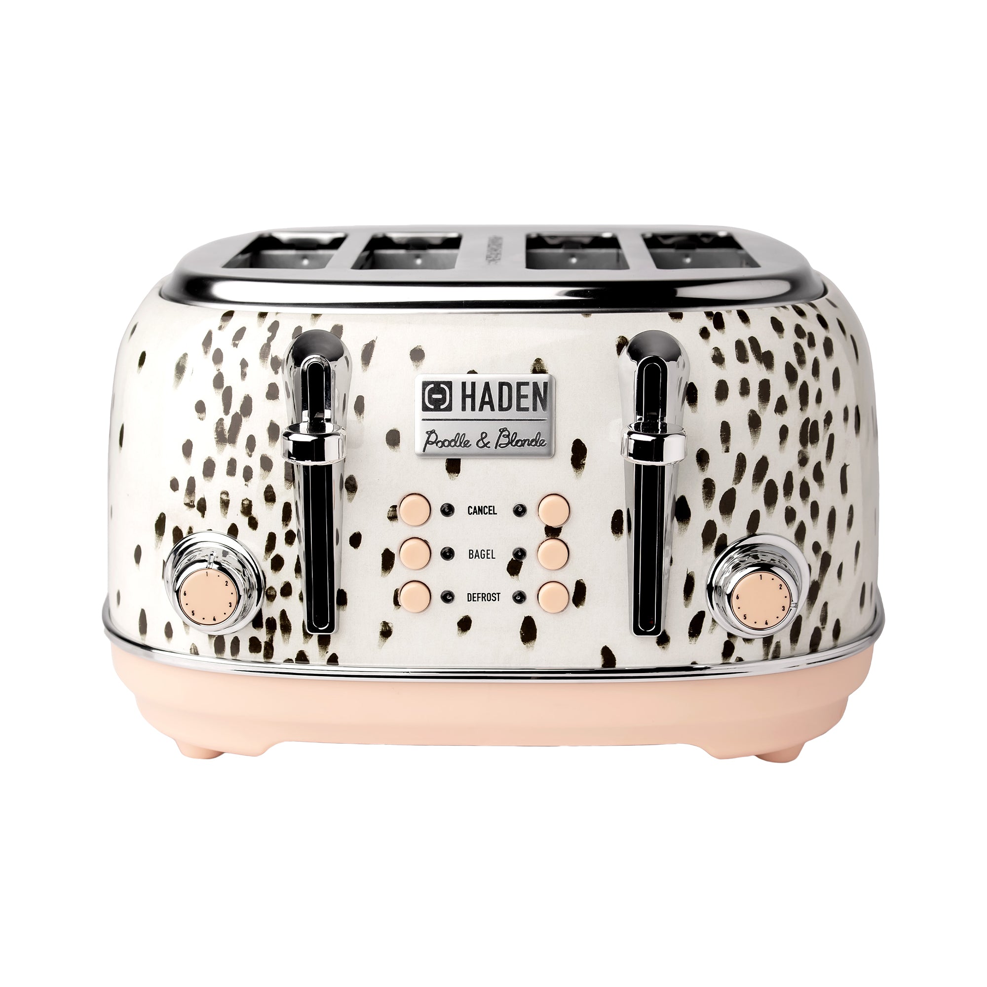 Haden Margate Poodle & Blonde Stainless Steel 4 Slice Toaster (Open Box) - VMInnovations