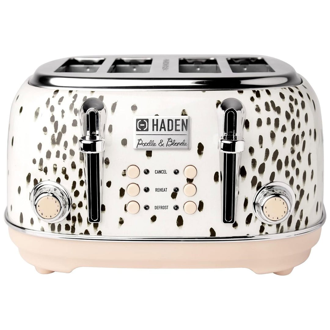 Haden Margate Poodle & Blonde Stainless Steel 4 Slice Toaster w/Wide Slots(Used) - VMInnovations
