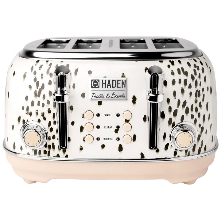 Haden Margate Poodle & Blonde Stainless Steel 4 Slice Toaster w/Wide Slots(Used) - VMInnovations