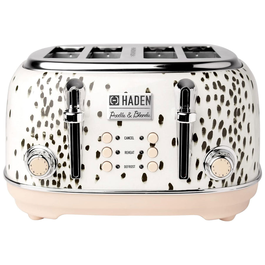 Haden Margate Poodle & Blonde Stainless Steel 4 Slice Toaster w/Wide Slots(Used) - VMInnovations