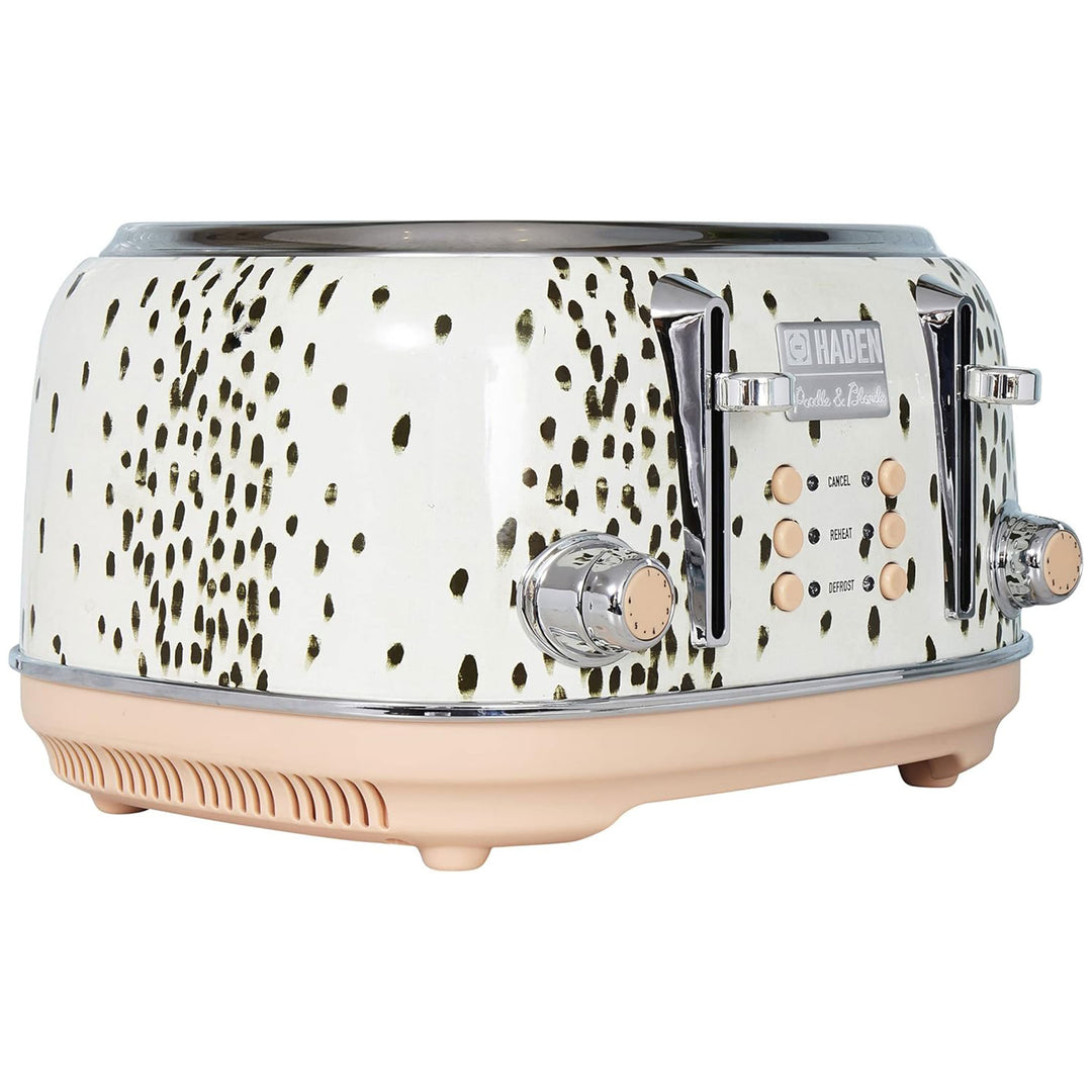 Haden Margate Poodle & Blonde Stainless Steel 4 Slice Toaster w/Wide Slots(Used) - VMInnovations