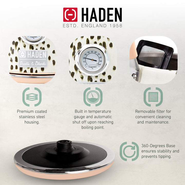 Haden Margate Poodle and Blonde Electric Kettle, 1.7 Cordless, Multicolor (Used) - VMInnovations