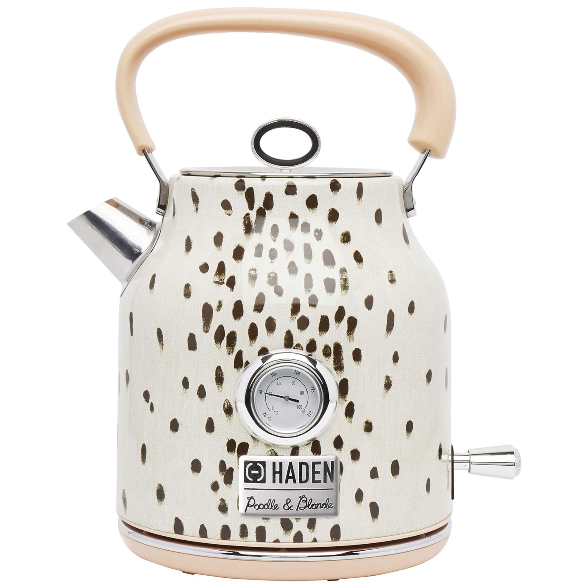 Haden Margate Poodle and Blonde Electric Kettle, 1.7 Cordless, Multicolor (Used)