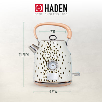 Haden Margate Poodle and Blonde Electric Kettle, 1.7 Cordless, Multicolor (Used)