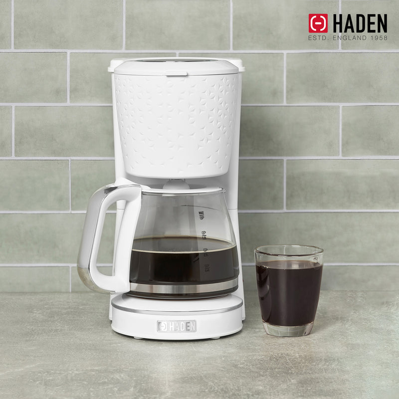 Haden Starbeck Sleek 10 Cup Drip Coffee Maker, 1.5L Tank, White (Open Box)