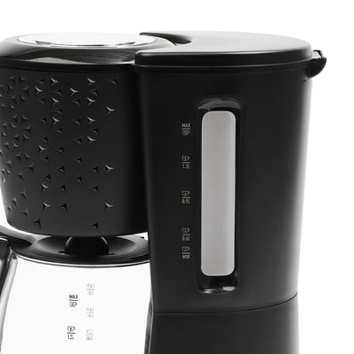 Haden Starbeck Coffee Machine, 10 Cup Automatic Coffee Maker, Black & Chrome - VMInnovations