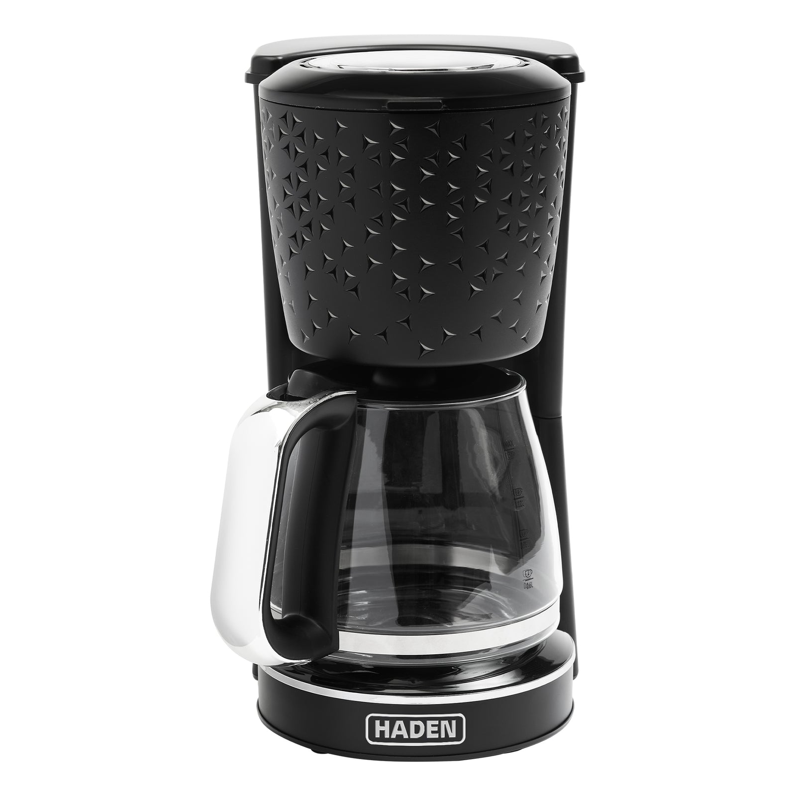 Haden Starbeck Coffee Machine, 10 Cup Coffee Maker, Black & Chrome (Open Box) - VMInnovations