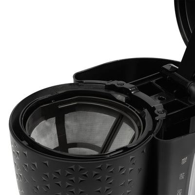 Haden Starbeck Coffee Machine, 10 Cup Auto Coffee Maker, Black & Chrome (Used) - VMInnovations