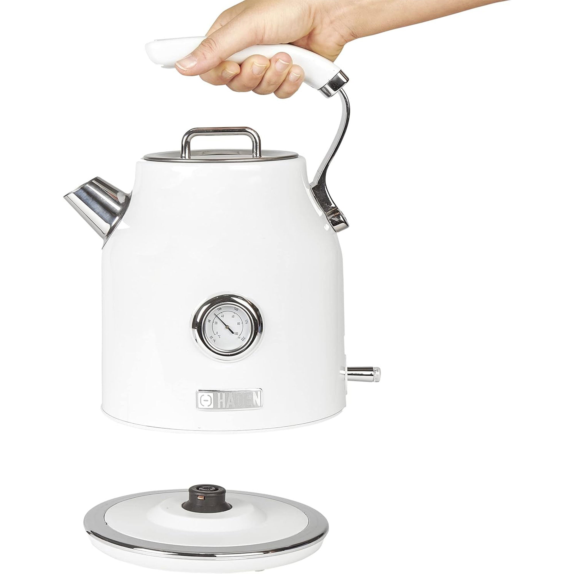 Haden 1.7L Cordless Electric Kettle w/Auto Shut Off for Kitchen, Ivory (Used) - VMInnovations