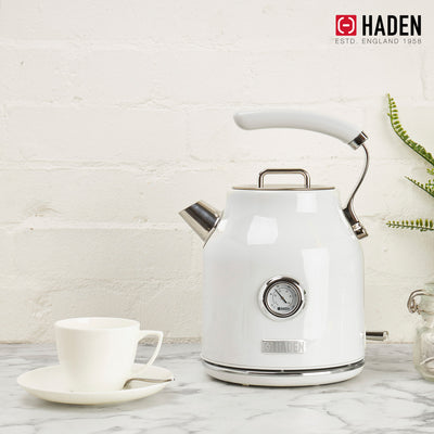 Haden 1.7L Cordless Electric Kettle w/Auto Shut Off for Kitchen, Ivory (Used) - VMInnovations