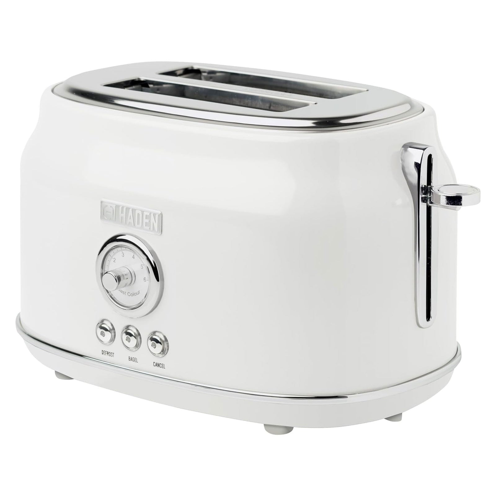 Haden Dorset 2 Slice Extra Wide Slot Stainless Steel Toaster with Tray, Ivory - VMInnovations