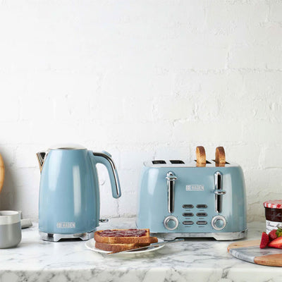Haden Electric Kettle, Cordless 1.7L Hot Water Retro Boiler, Sky Blue (Open Box) - VMInnovations