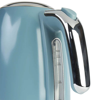 Haden Brighton Electric Kettle, Cordless 1.7L Hot Water Boiler, Sky Blue (Used)