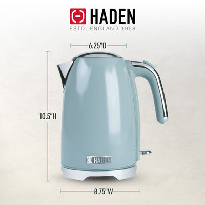 Haden Electric Kettle, Cordless 1.7L Hot Water Retro Boiler, Sky Blue (Open Box) - VMInnovations
