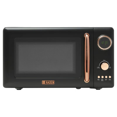 Haden 700 Watt 0.7 Cubic Foot Microwave w/ Digital Controls, Black/Copper (Used)