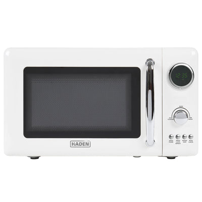 Haden 700 Watt 0.7 Cubic Foot Microwave Oven with Digital Controls, Ivory/Chrome - VMInnovations