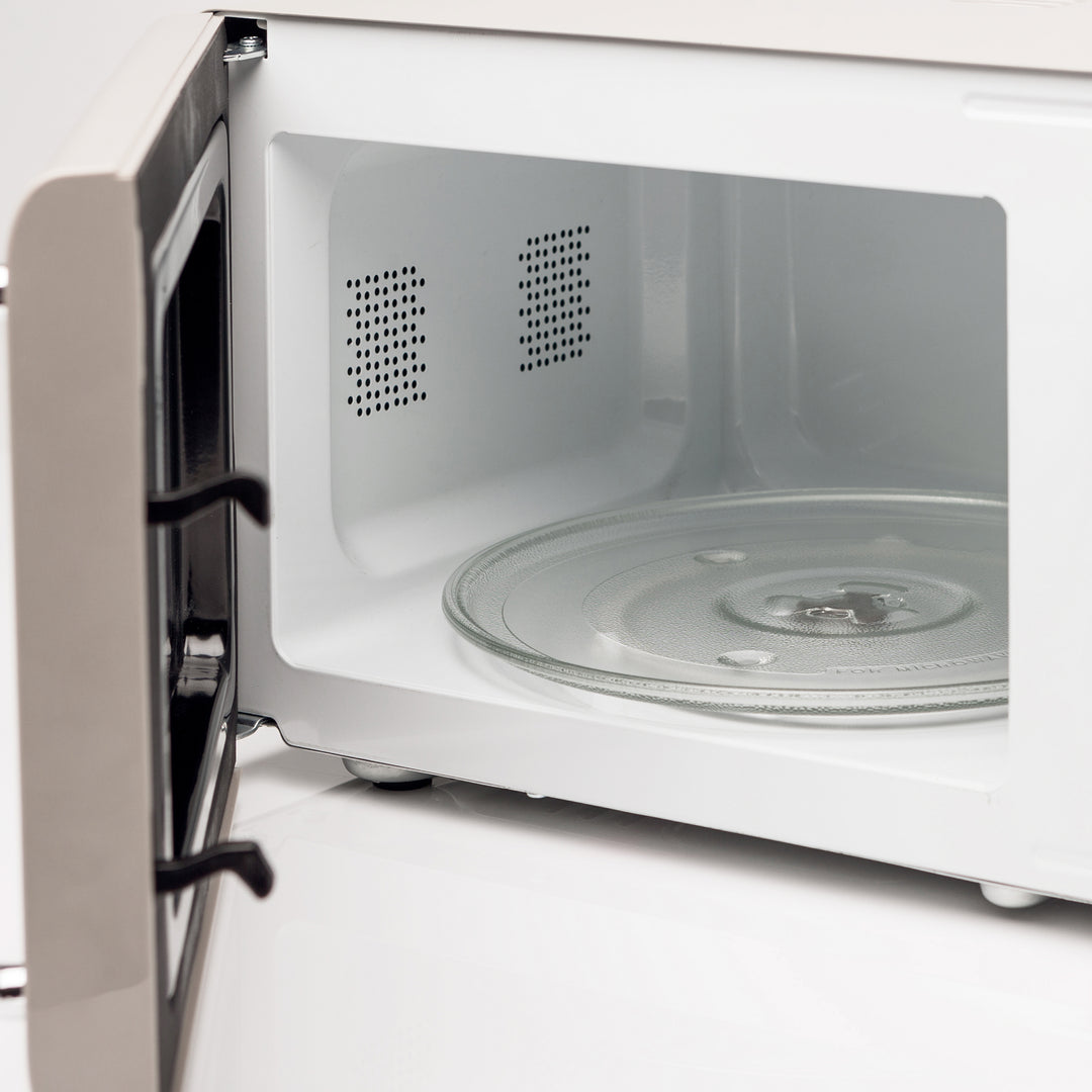 Haden 700 Watt 0.7 Cubic Foot Microwave Oven with Digital Controls, Putty/Chrome