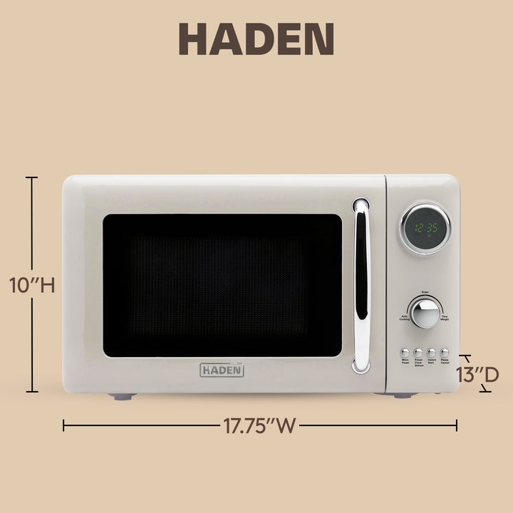 Haden 700 Watt 0.7 Cubic Foot Microwave w/Digital Controls, Putty/Chrome (Used) - VMInnovations