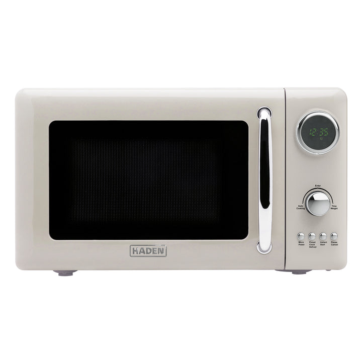 Haden 700 Watt 0.7 Cubic Foot Microwave Oven with Digital Controls, Putty/Chrome