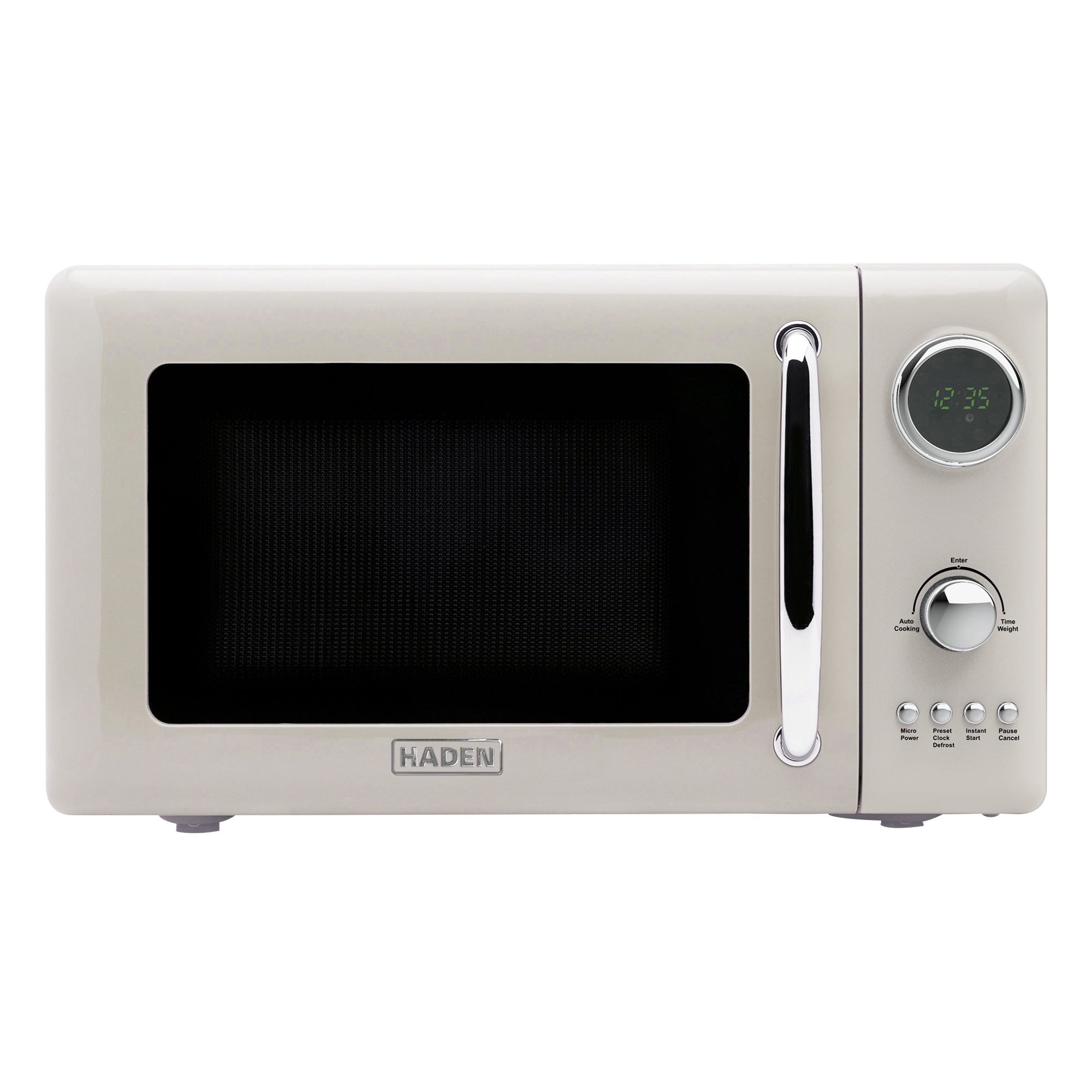 Haden 700 Watt 0.7 Cubic Foot Microwave w/Digital Controls, Putty/Chrome (Used)