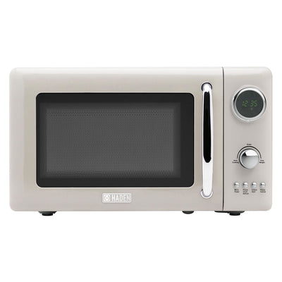 Haden 700 Watt 0.7 Cubic Foot Microwave Oven with Digital Controls, Putty/Chrome