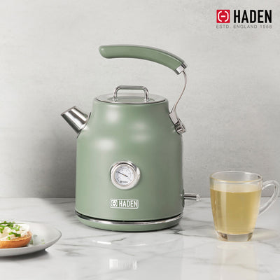 Haden Dorset 1.7L Electric Water Kettle w/360-Degree Base, Cedar Green(Open Box)