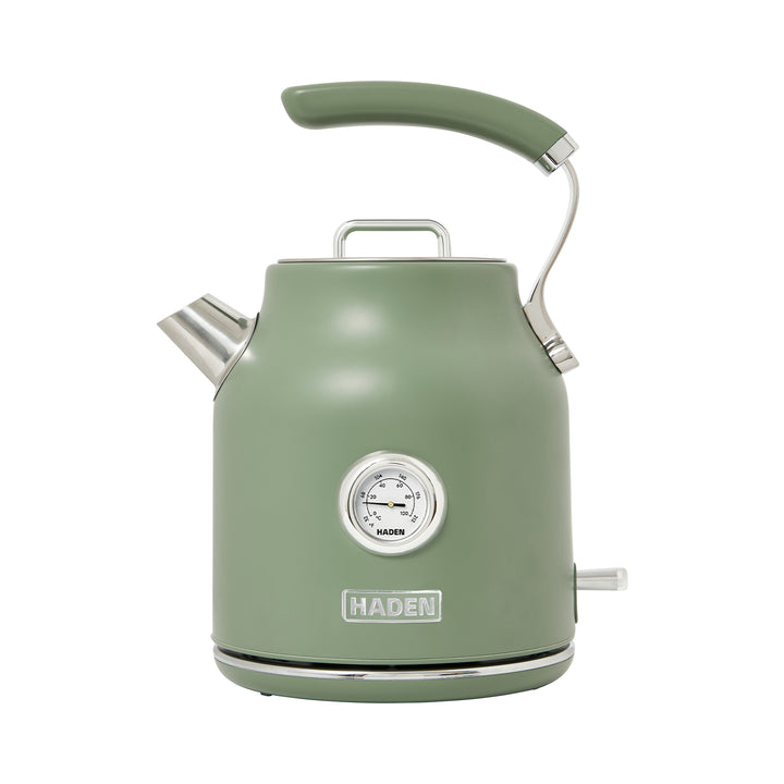 Haden Dorset 1.7 Liter Electric Water Kettle with 360-Degree Base, Cedar Green