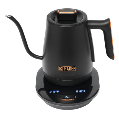 Haden Electric Tea Kettle, Gooseneck Hot Water Boiler, 0.6L Teapot, Black/Copper