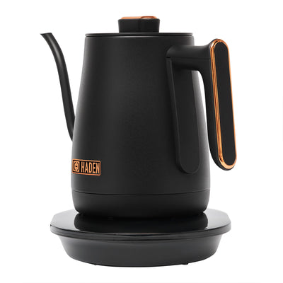 Haden Electric Tea Kettle, Gooseneck Hot Water Boiler, 0.6L Teapot, Black/Copper