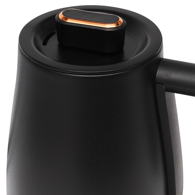 Haden Electric Tea Kettle, Gooseneck Hot Water Boiler, 0.6L Teapot, Black/Copper