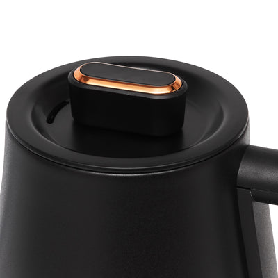 Haden Electric Tea Kettle, Gooseneck Hot Water Boiler, 0.6L Teapot, Black/Copper - VMInnovations