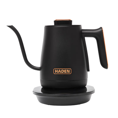 Haden Electric Tea Kettle, Gooseneck Hot Water Boiler, 0.6L Teapot, Black/Copper - VMInnovations