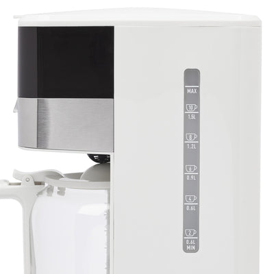Haden Quintessential 12 Cup Programmable Digital Coffee Maker, Ivory/Chrome - VMInnovations
