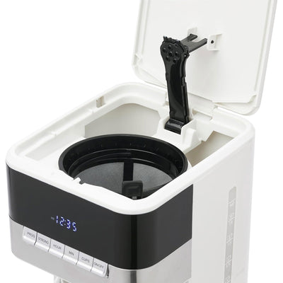 Haden Quintessential 12 Cup Programmable Digital Coffee Maker,Ivory/Chrome(Used) - VMInnovations