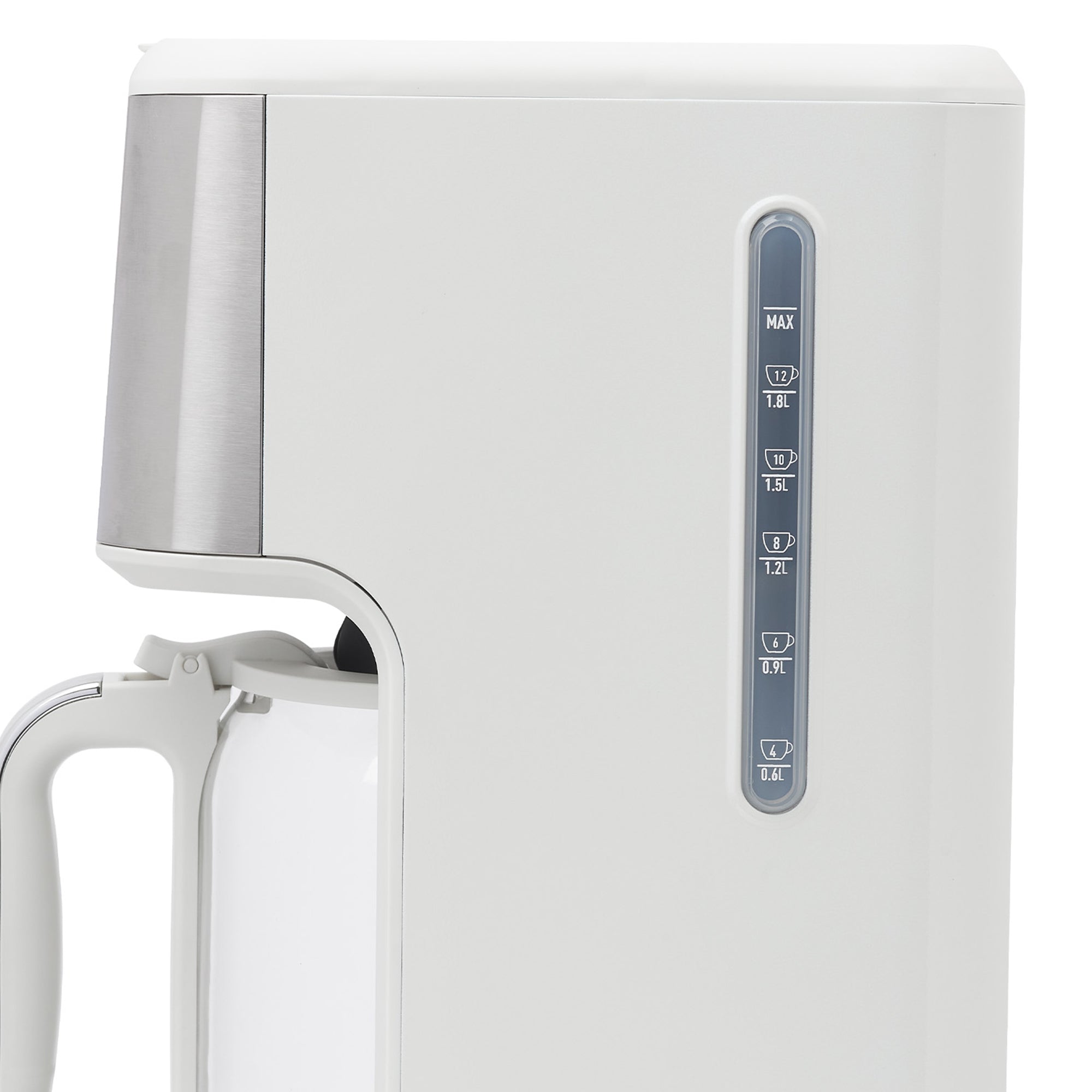 Haden Generous Brew 14 Cup Programmable Digital Coffee Maker Pot, Ivory/Chrome - VMInnovations