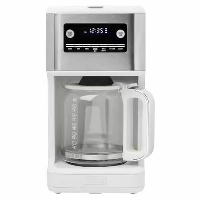 Haden Brew 14 Cup Programmable Digital Coffee Maker Pot, Ivory/Chrome (Used) - VMInnovations