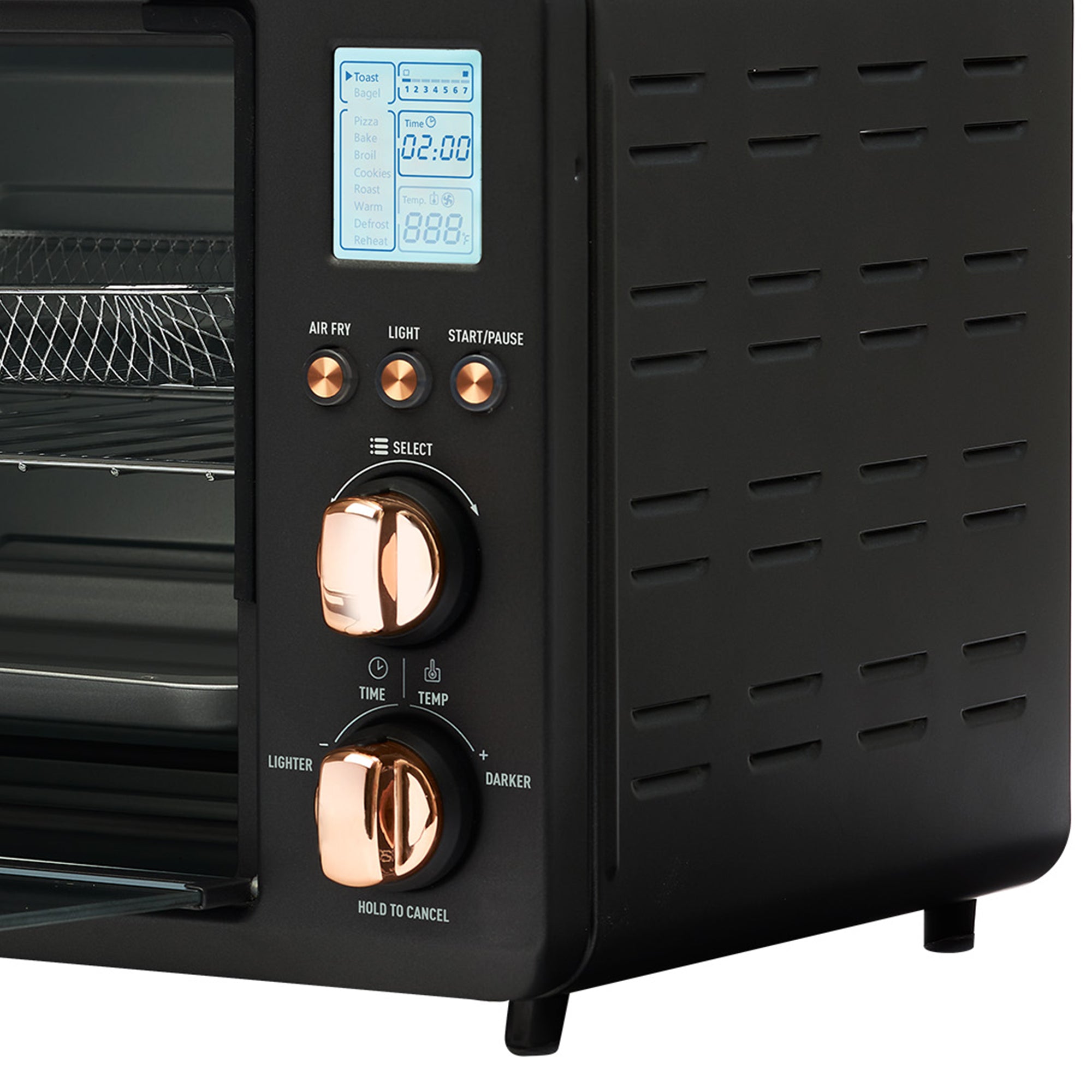 Haden 6 Slice Toaster Oven Air Fryer Combo for Kitchen, Black/Copper (Open Box) - VMInnovations