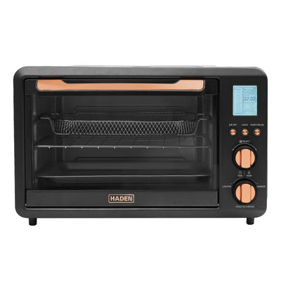 Haden Countertop 6 Slice Toaster Oven Air Fryer Combo, Black/Copper (Used) - VMInnovations